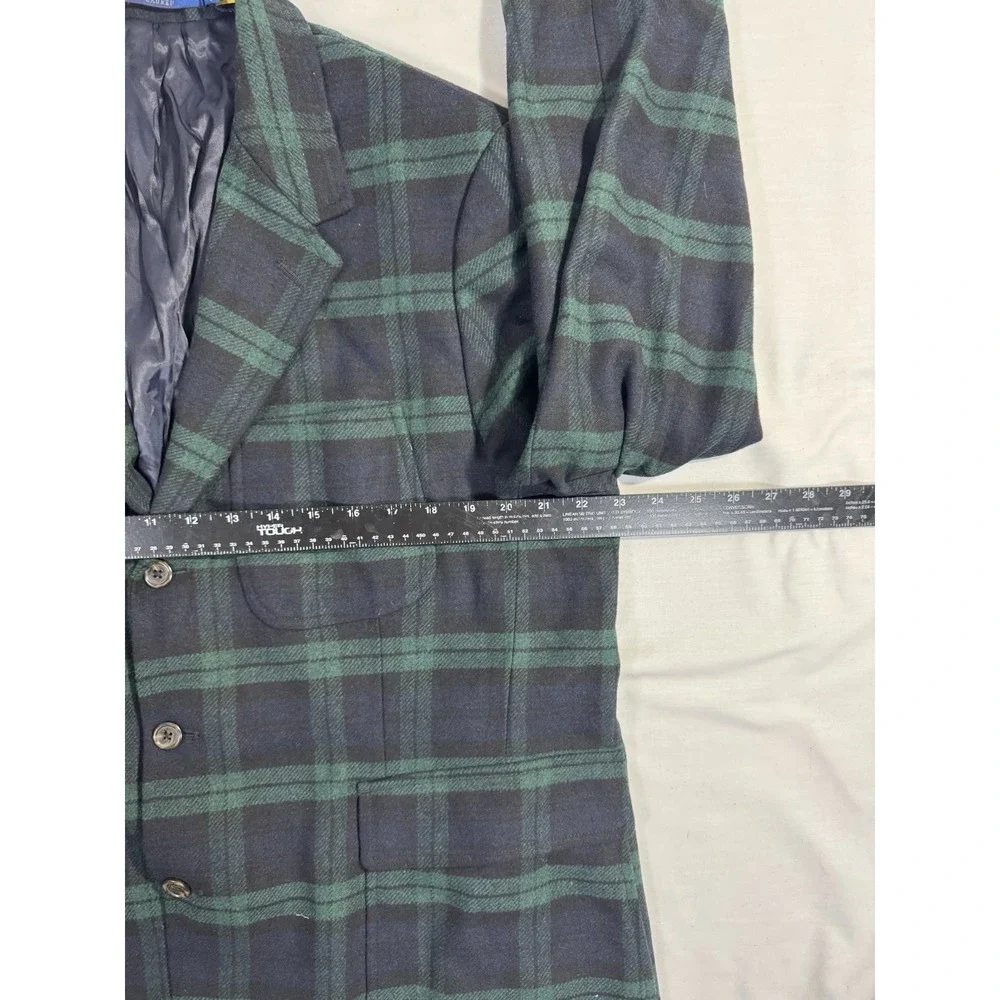 Polo Ralph Lauren Blackwatch Tartan Twill Modern Sport Coat Blazer Jacket 46 R